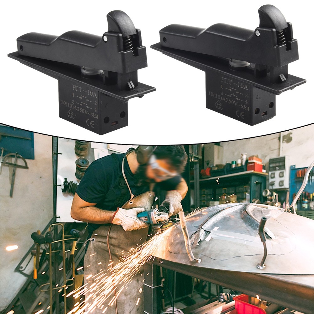 Lock On Feature in this Electric Tool Trigger Switch for 150 Angle Grinder