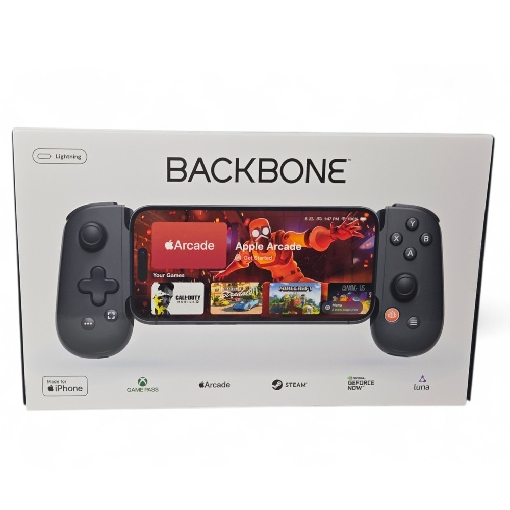 Backbone One Mobile Gaming Controller iPhone Lightning Black BB02BR SEALED NEW