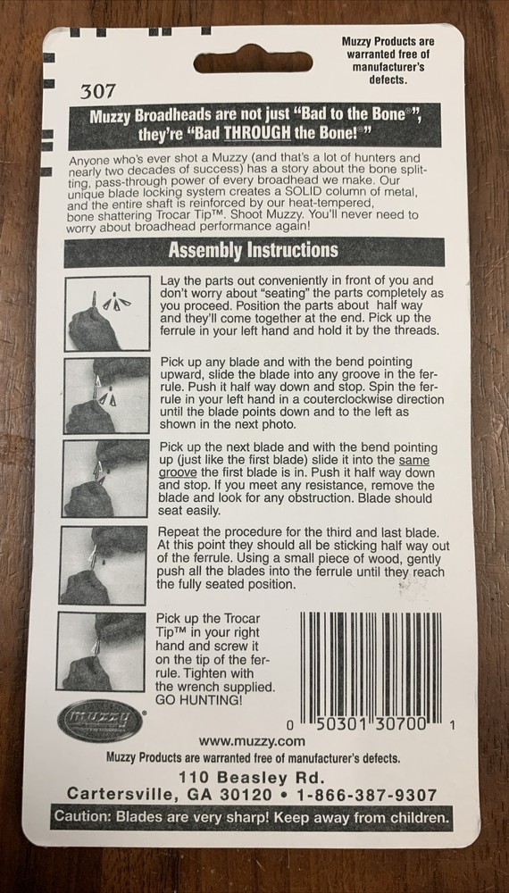 MUZZY 75 GR 3BLD MODEL (307) Replacement Blades