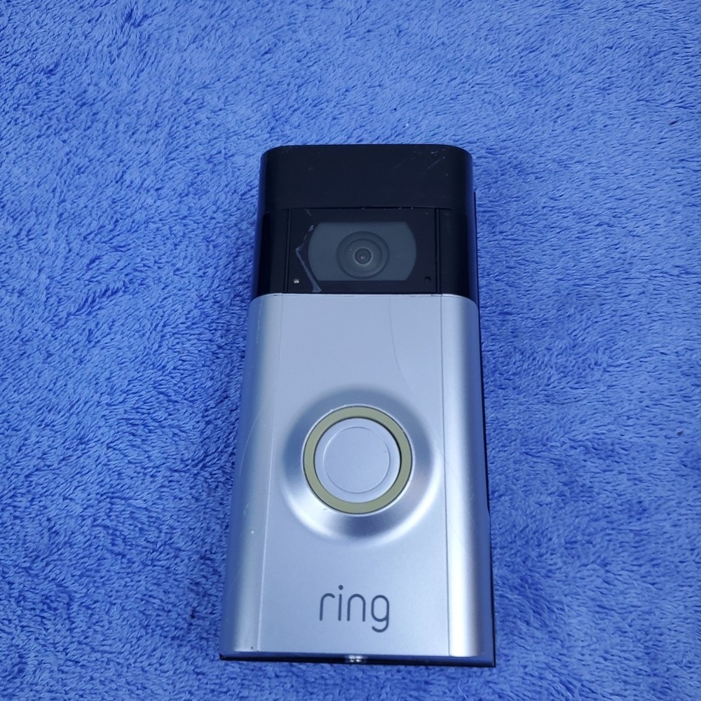 Ring Video Doorbell camera 3 Satin Nickel Untested