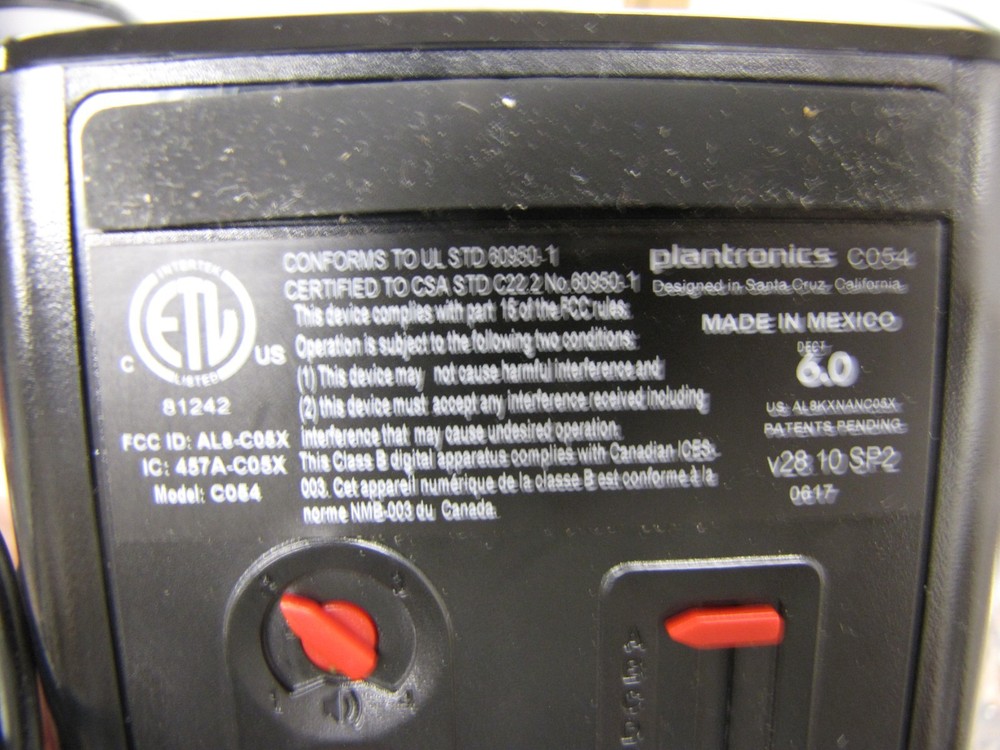 Plantronics CS540 Wireless Headset System - Black- Complete in Original Box NICE