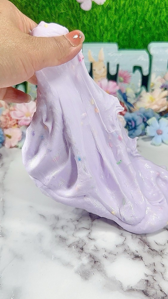 Peep Macaron Thick & Glossy Slime DIY Clay, Easter Theme, Scented, ASMR