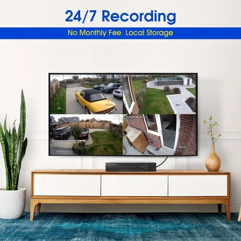 8CH 5MP Lite DVR Outdoor CCTV Security Camera System Night Vision Surveillane