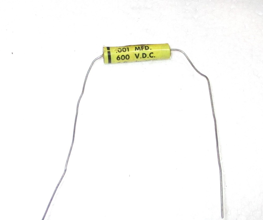1 NOS C-D .001 UF  600VDC CAPACITOR TESTED