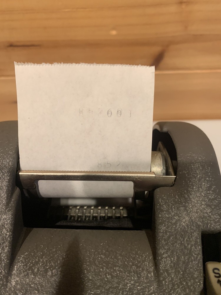 VINTAGE Victor Adding Machine Working Condition With Ribbon And Paper