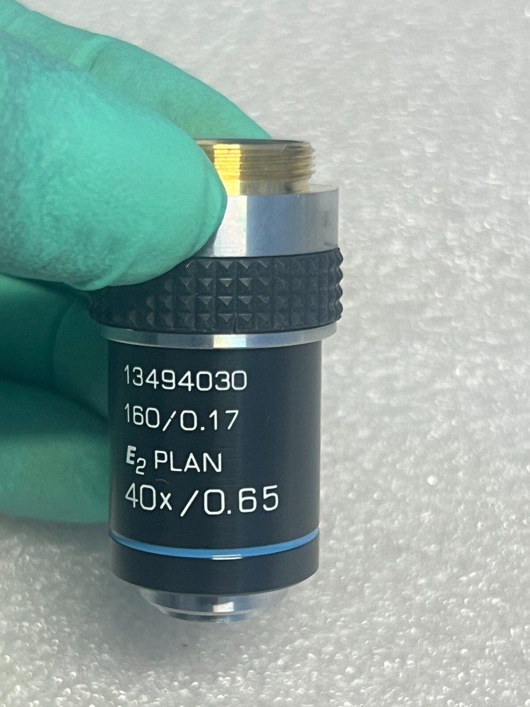 Leica E2 Plan 40X Microscope Objective 13494030 - 40x/0.65 (#04)