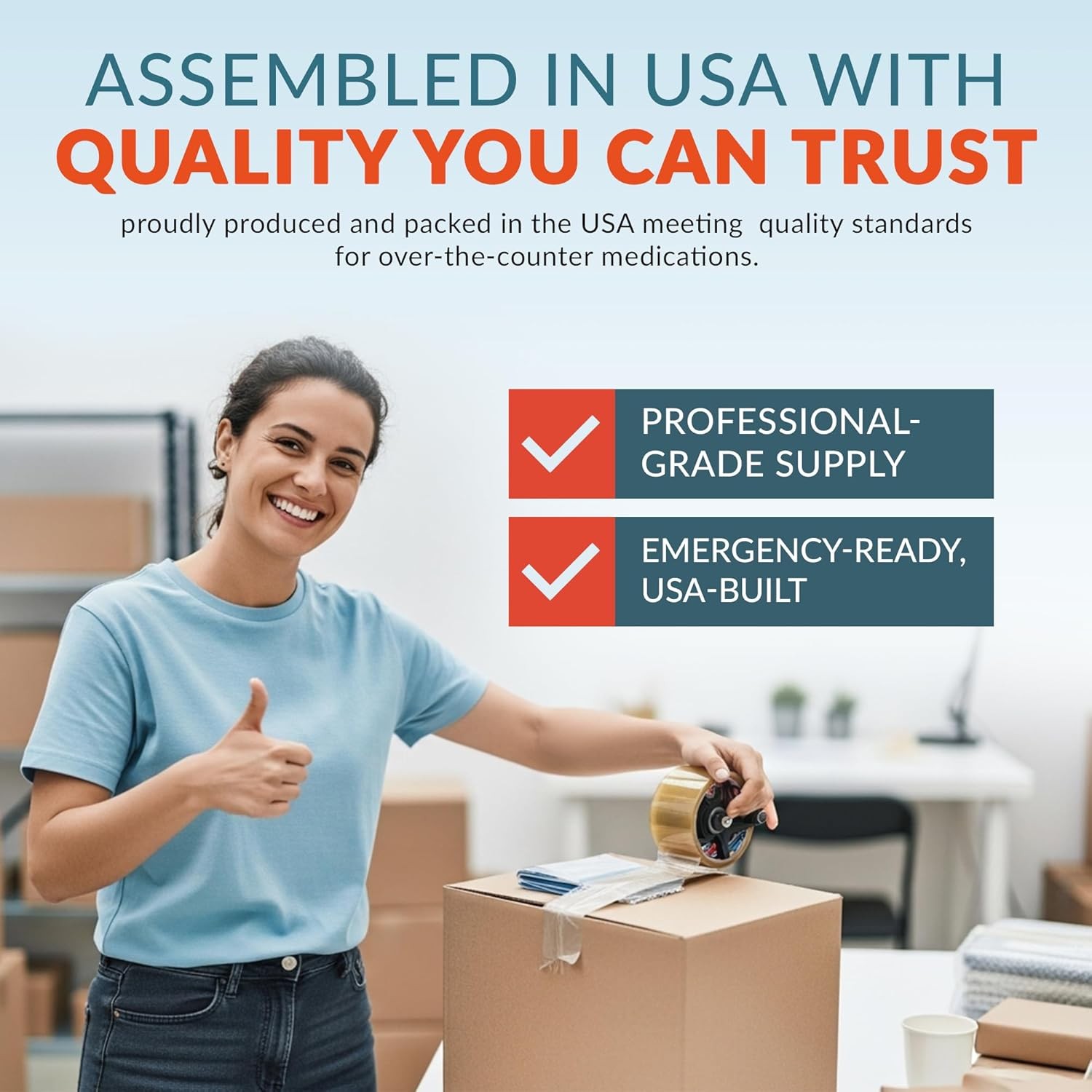 First Aid Kit Medication Refill – 28-Count Unit Dose Packets – White