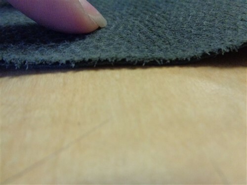 LEATHER HIDE BLACK TEXTURED 79" X 35 1/2"