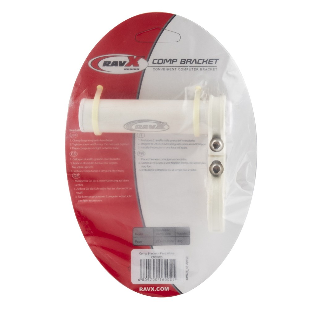 Comp Part RavX Pace Comp Bracket White Accessory Bracket