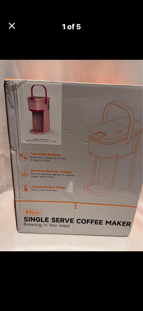 Pink Single Serve Coffee Maker