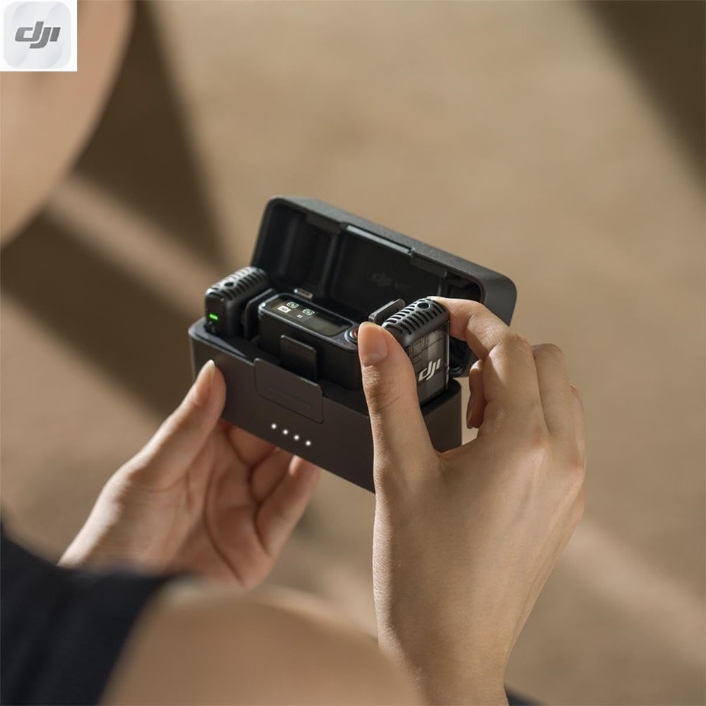 DJI Mic 2 (2TX + 1RX + ChargingCase) Advanced Mini Wireless Microphone