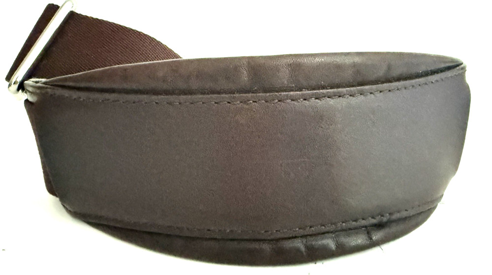 Tumi Replacement Shoulder Strap Dark Brown Silver 1.5" Wide