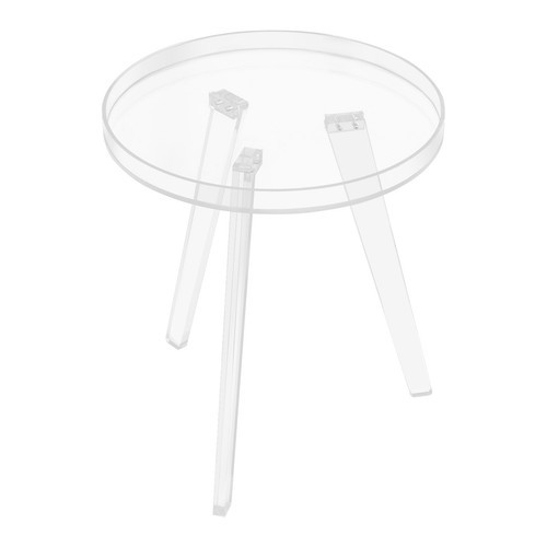 Acrylic Side Table, Clear Side Table, Round Acrylic Side Table