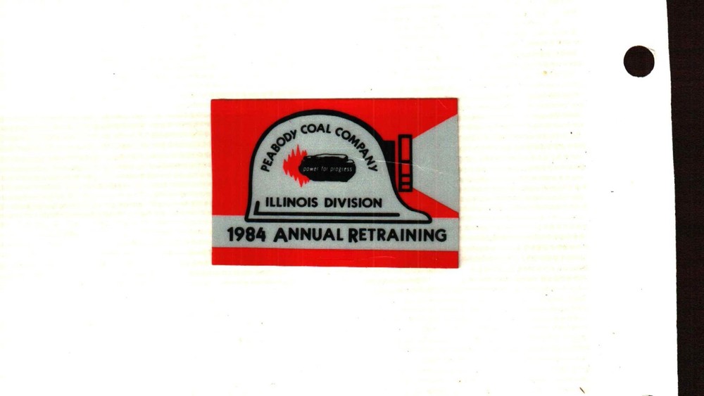 NICE PEABODY COAL CO COAL MINING STICKER # 658