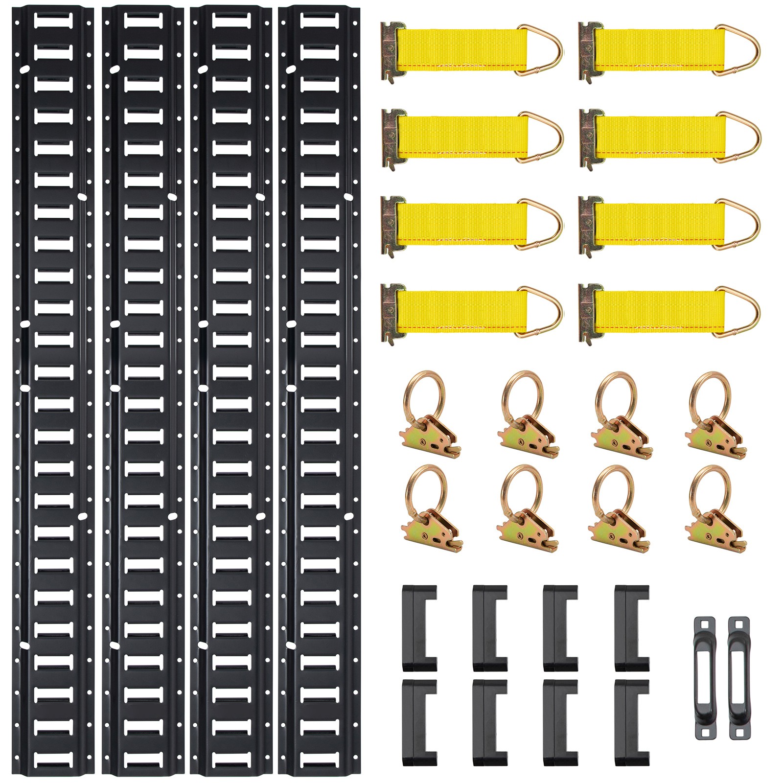 E Track Tie Down Rail Kit 30PCS 5' E Track Rails Enclosed Cargo Trailer