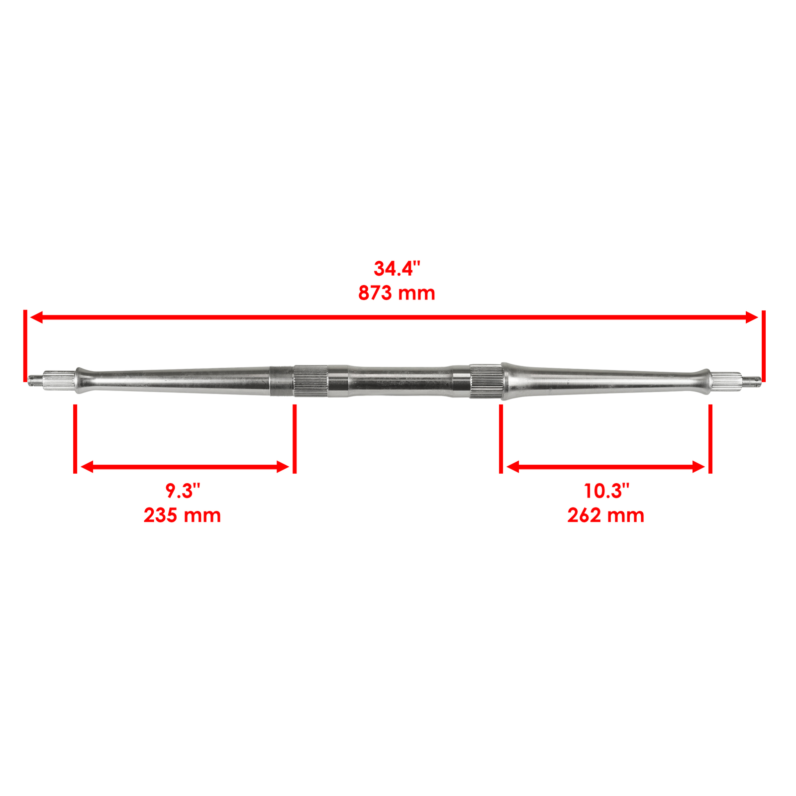Rear Axle Shaft w/ Sprocket Axle Collar for Yamaha Warrior 350 YFM350 1989-2004