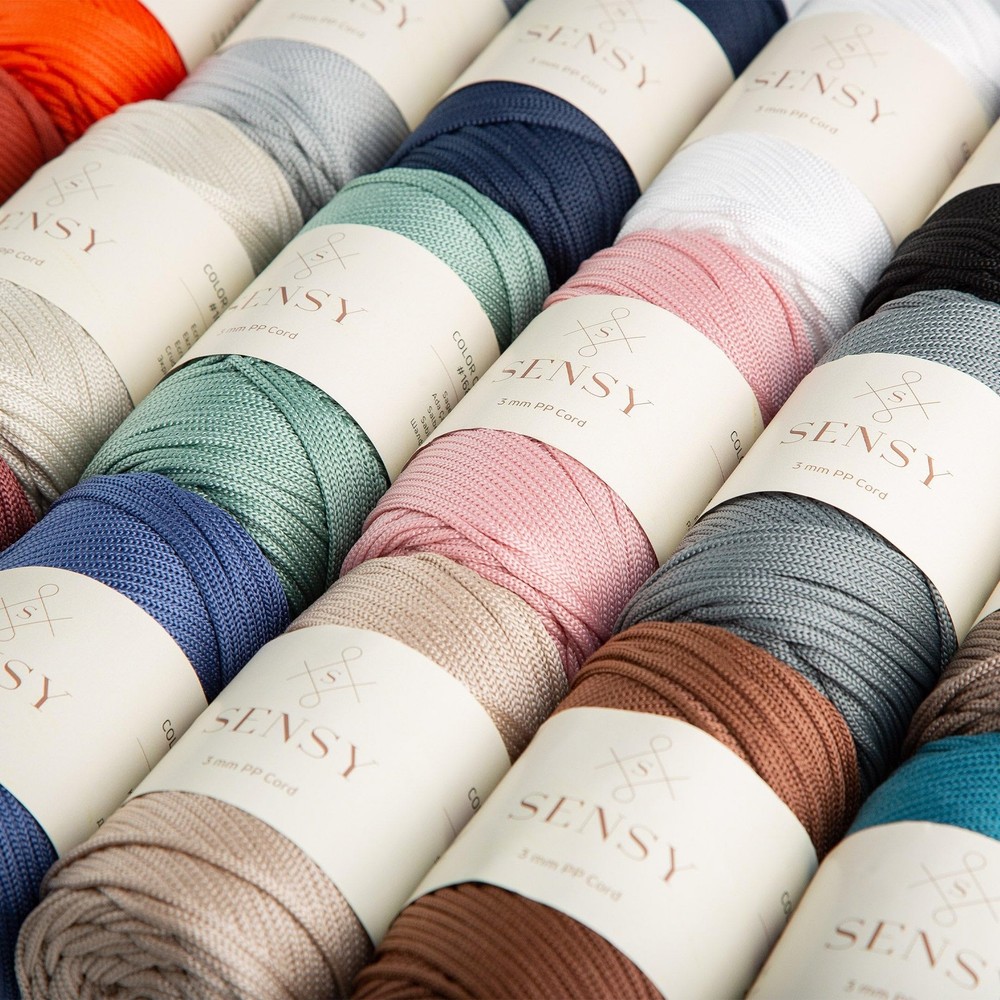Premium Polyester Rope 3mm 131 Yards Polypropylene Macrame Cord Silver