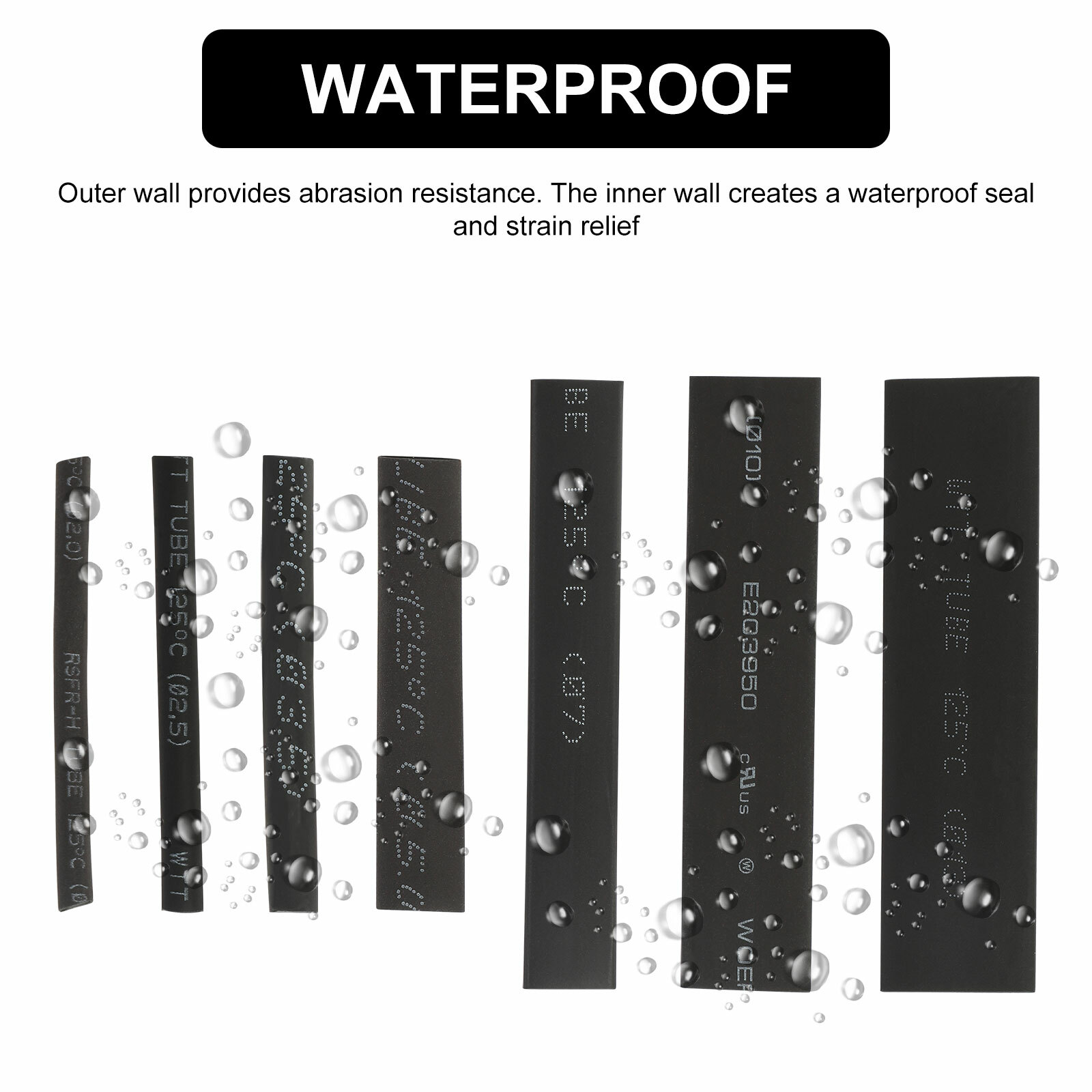 508Pcs Heat Shrink Tubing Insulation Shrinkable Tube 3:1 Wire Cable Sleeve Kit