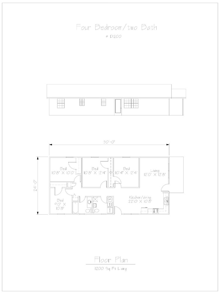 4 Bedroom House Blue Prints