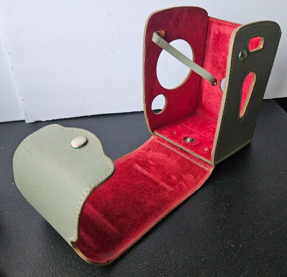 SAMESHIMA ANSCO CAMERA CASE. GENUINE LEATHER MADE IN U.S.A. NICE LINING.