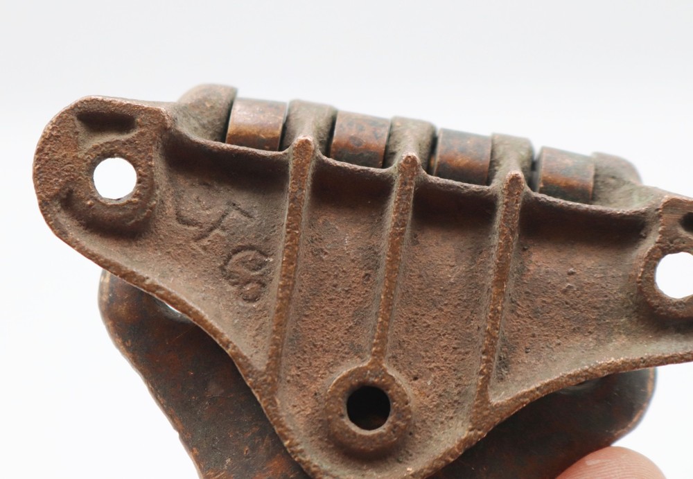 Antique Butterfly Copper Bronze Offset Ice Box Hinge