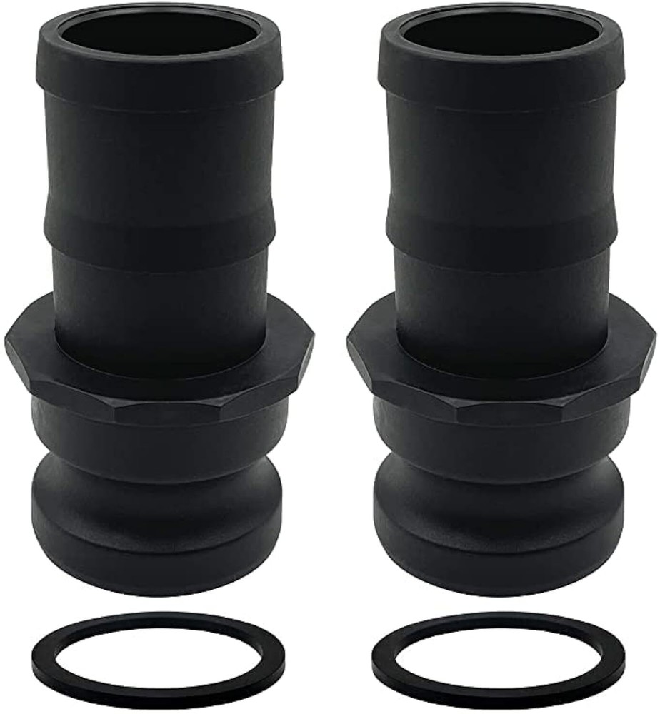2PCS Camlock Fittings Poly E-150 1-1/2" E Standard Couplings Cam lock Fitting...