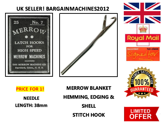 MERROW BLANKET HEMMING&EDGING&SHELL STITCH HOOK  INDUSTRIAL SEWING MACHINE PART