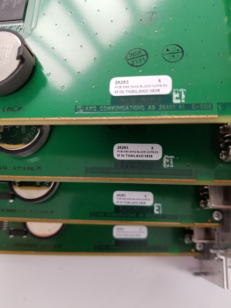 Lot of 4 Axis 241Q Blade Video Server Module for Axis Server Rack