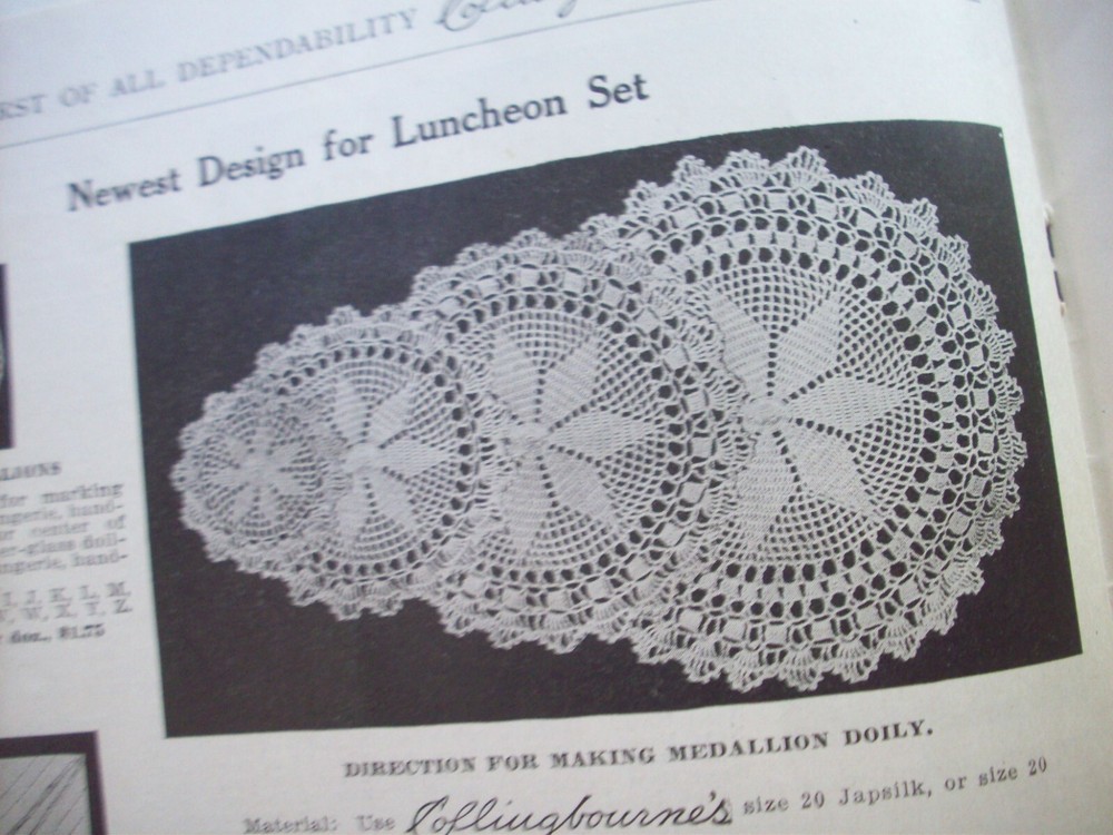1915 Collingbourne's Encyclopdia Art Needle Work Instructions pattern 147 design