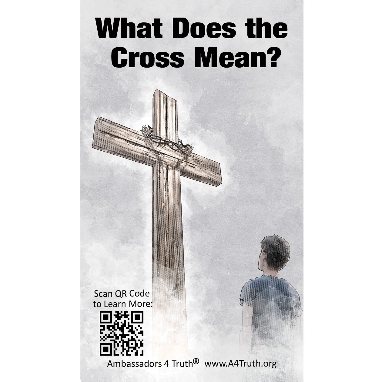 Cross Tract | Gospel Tracts | Bible Tracts | Business Card Size | Pack of 50