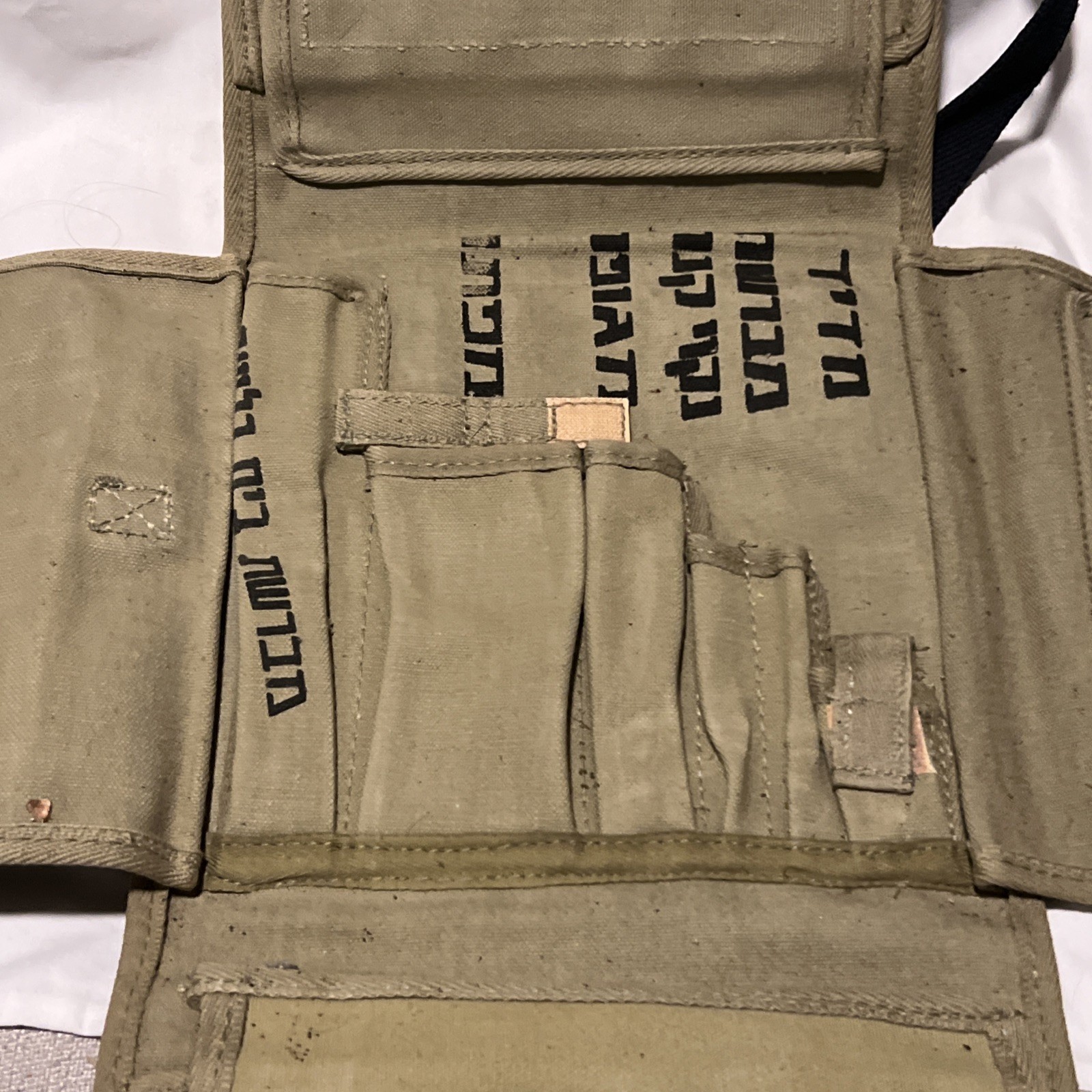 Israeli IDF Combat 1970s Canvas Pouch Military Surplus