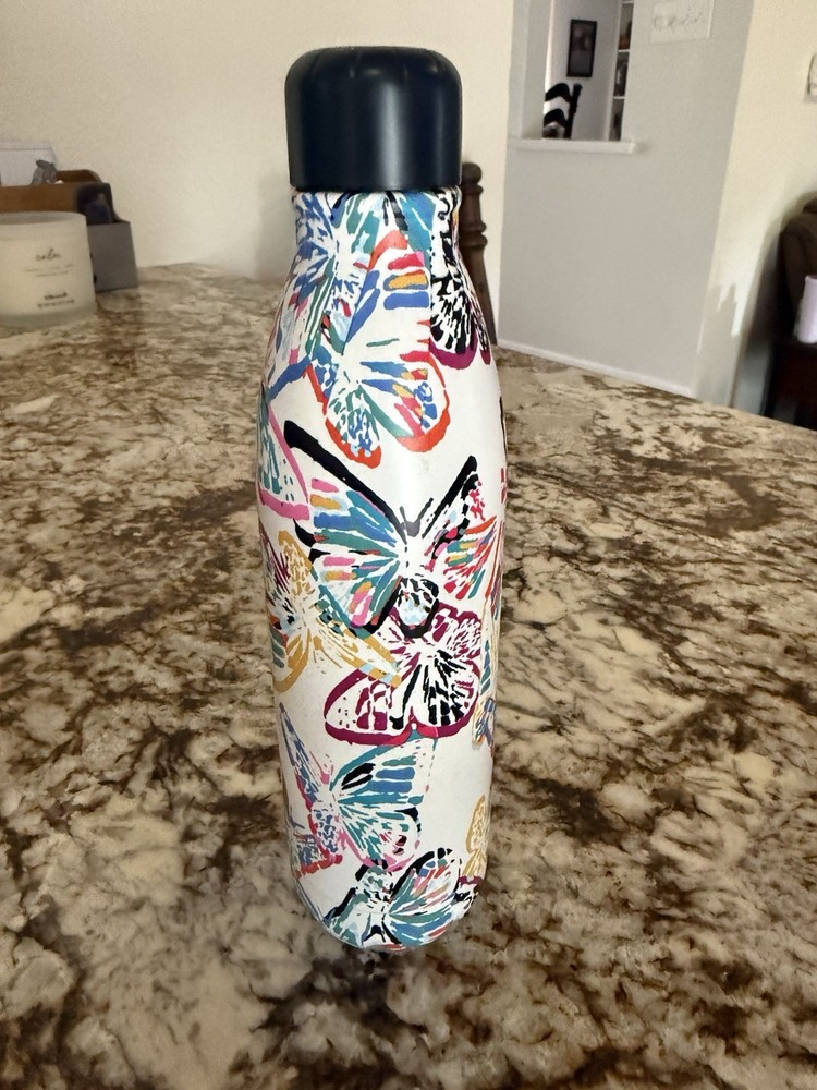 Multi Color Butterfly Water Bottle Never Used