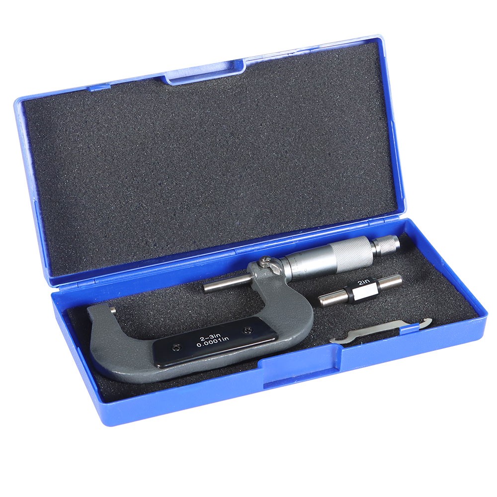 Outside Micrometer 2-3" & 0.0001" Carbide Tipped Precision Micrometer