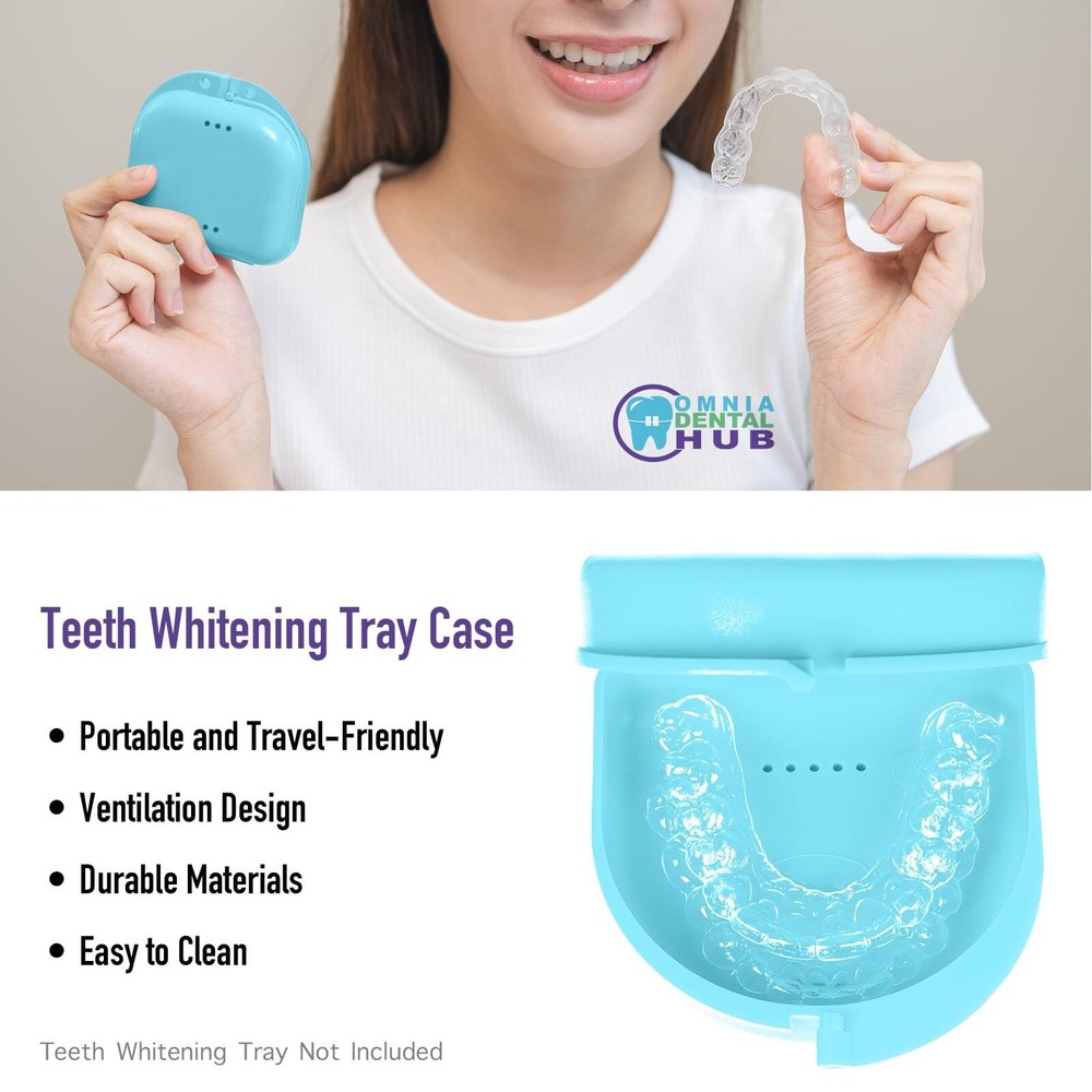 Dental Grade Trapezoid Denture Retainer Tooth Case Denture Storage Boxes