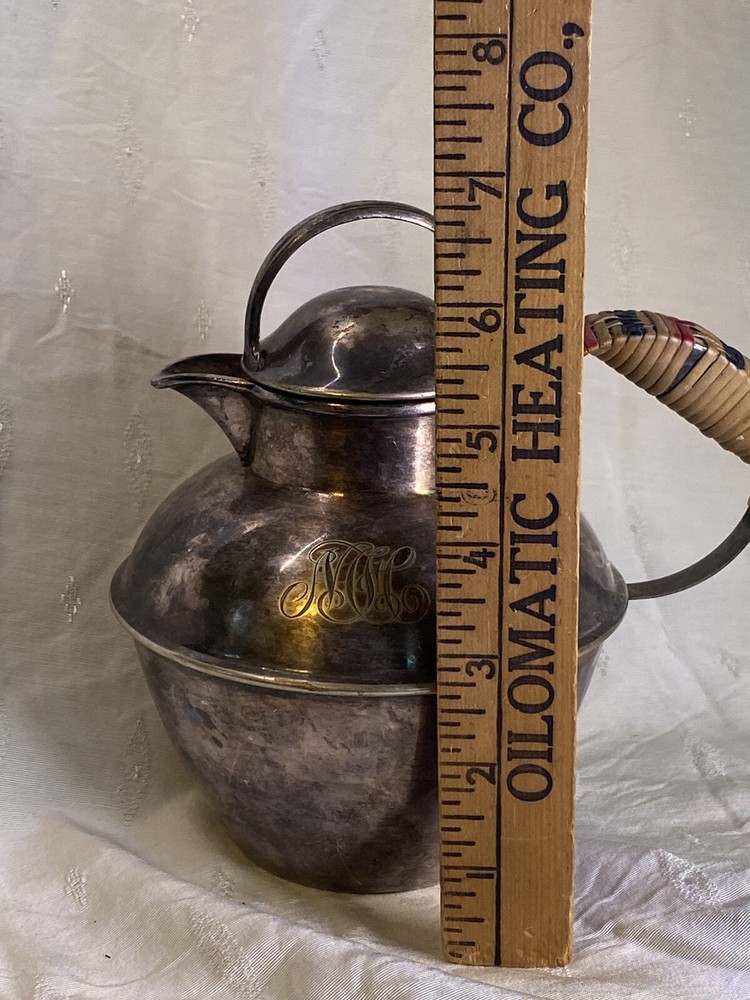 ANTIQUE Silver Plated Pitcher Bailey Banks & Biddle Philadelphia Vintage