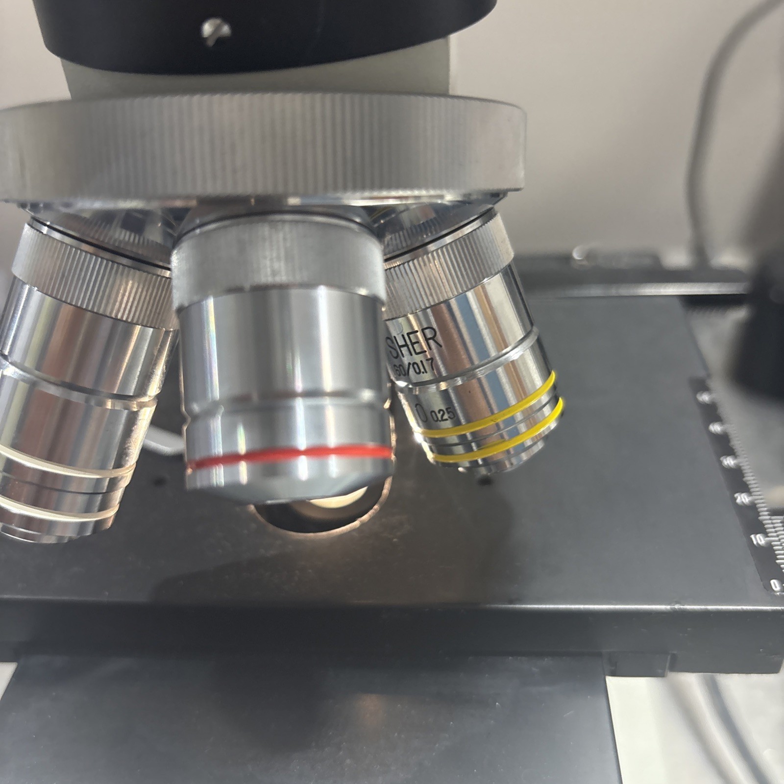 Phase Contrast Microscope Fisher Micromaster Microscope Model CK