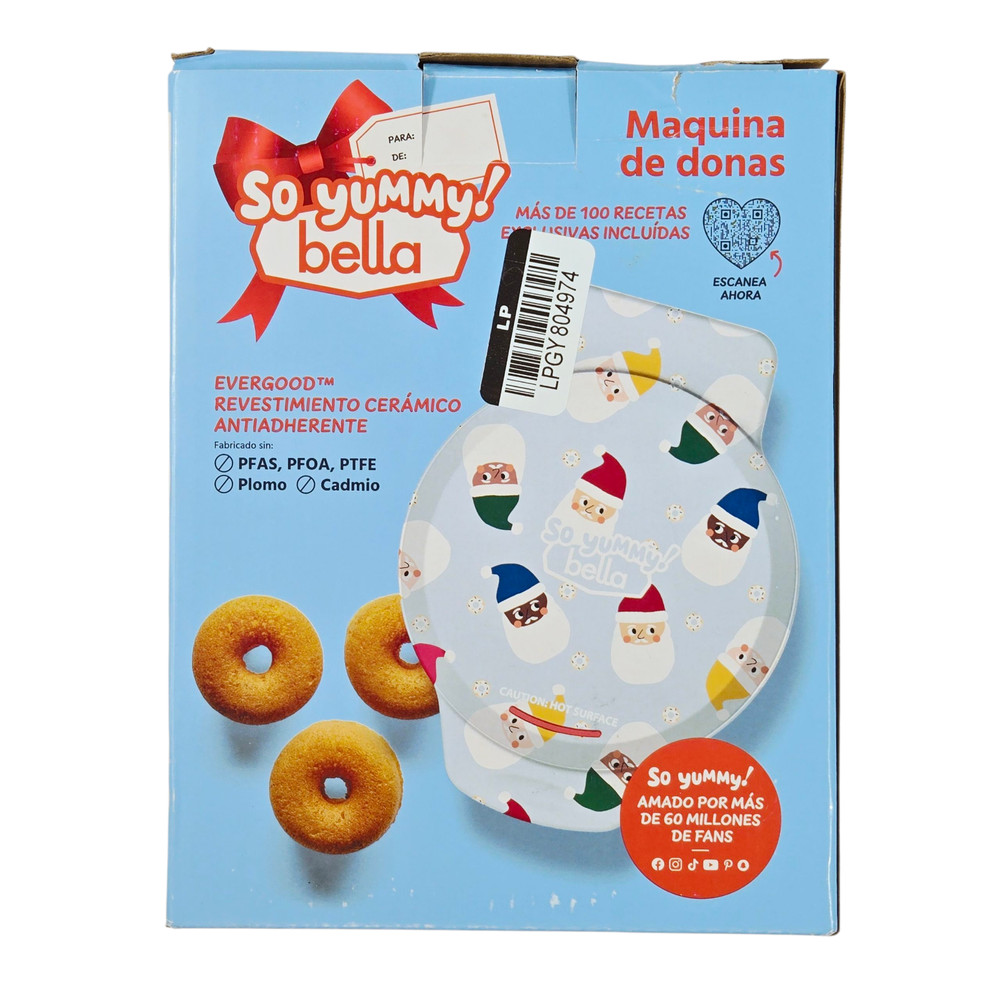 So Yummy! Bella Mini Donut Maker - Santa Claus Pattern
