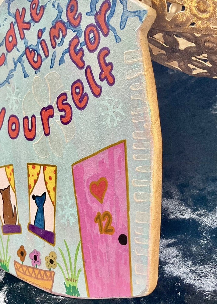 Wooden Hand painted Keepsake Message Board With Easel, Special Gift