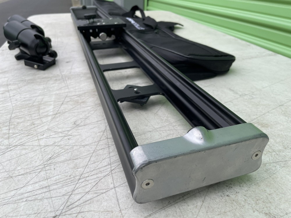 DIGITAL JUICE SLYDER DOLLY 40" LINEAR TRACKING SYSTEM CAMERA MOUNT w 8ft TRIPODS