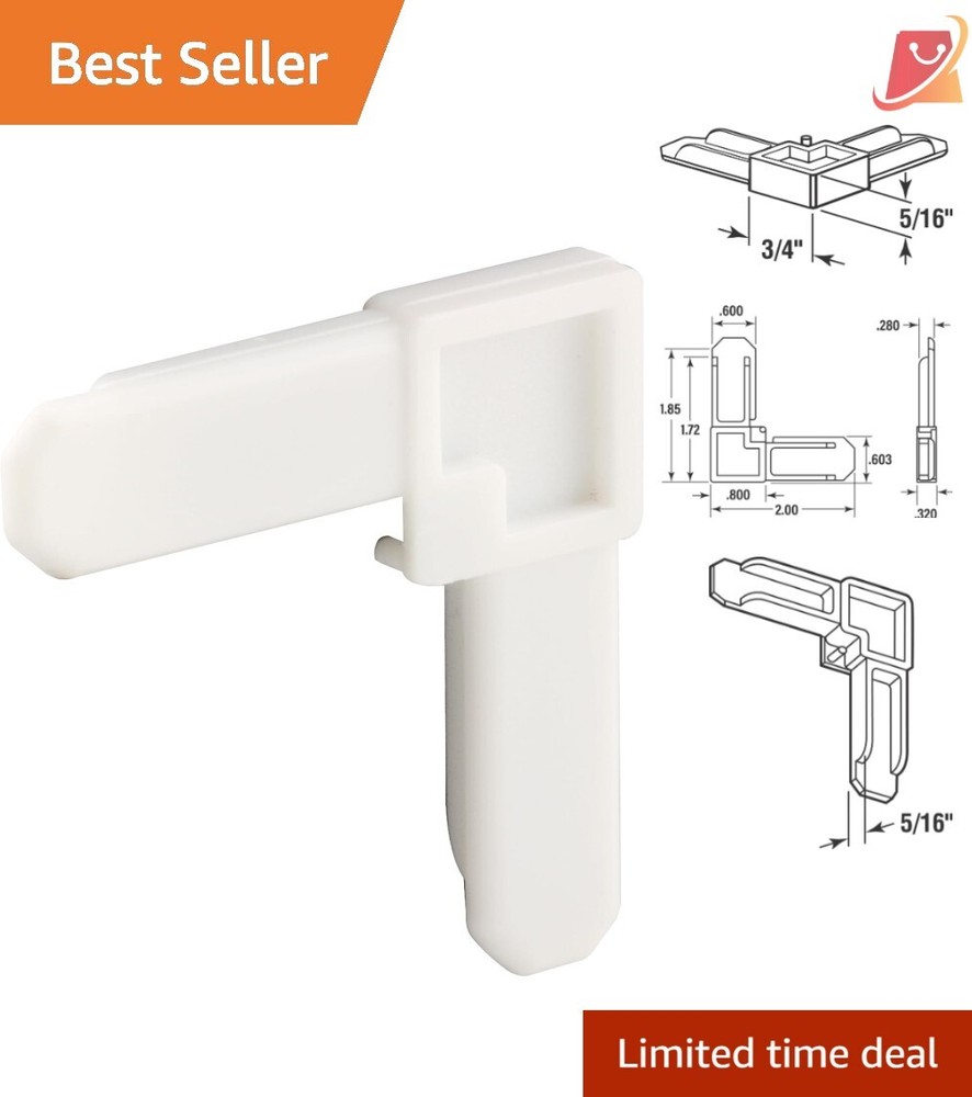 Convenient 50-Pack White Plastic Frame Corners - Easy Screen Installation