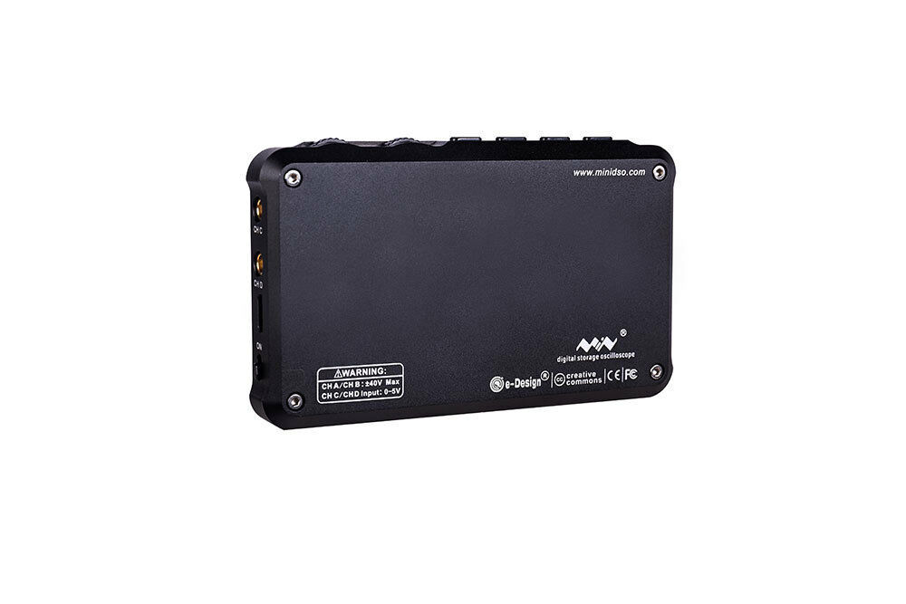 MINIWARE DS213 4-Ch Handheld Oscilloscope 15MHz Bandwidth Rechargeable Battery
