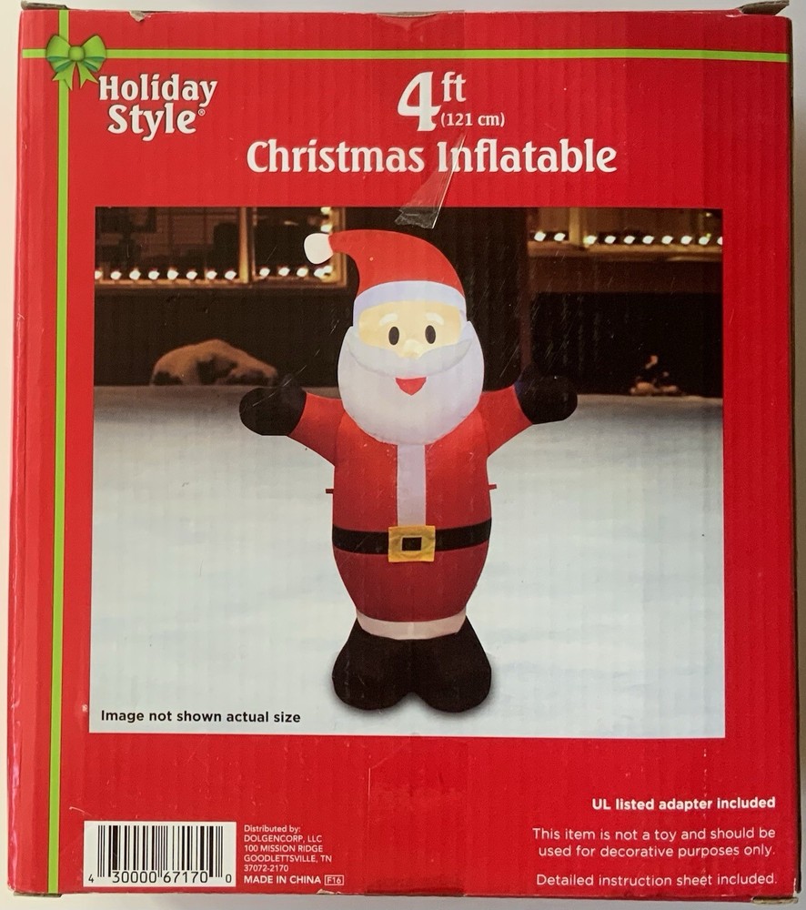 Christmas Inflatable Santa 4ft