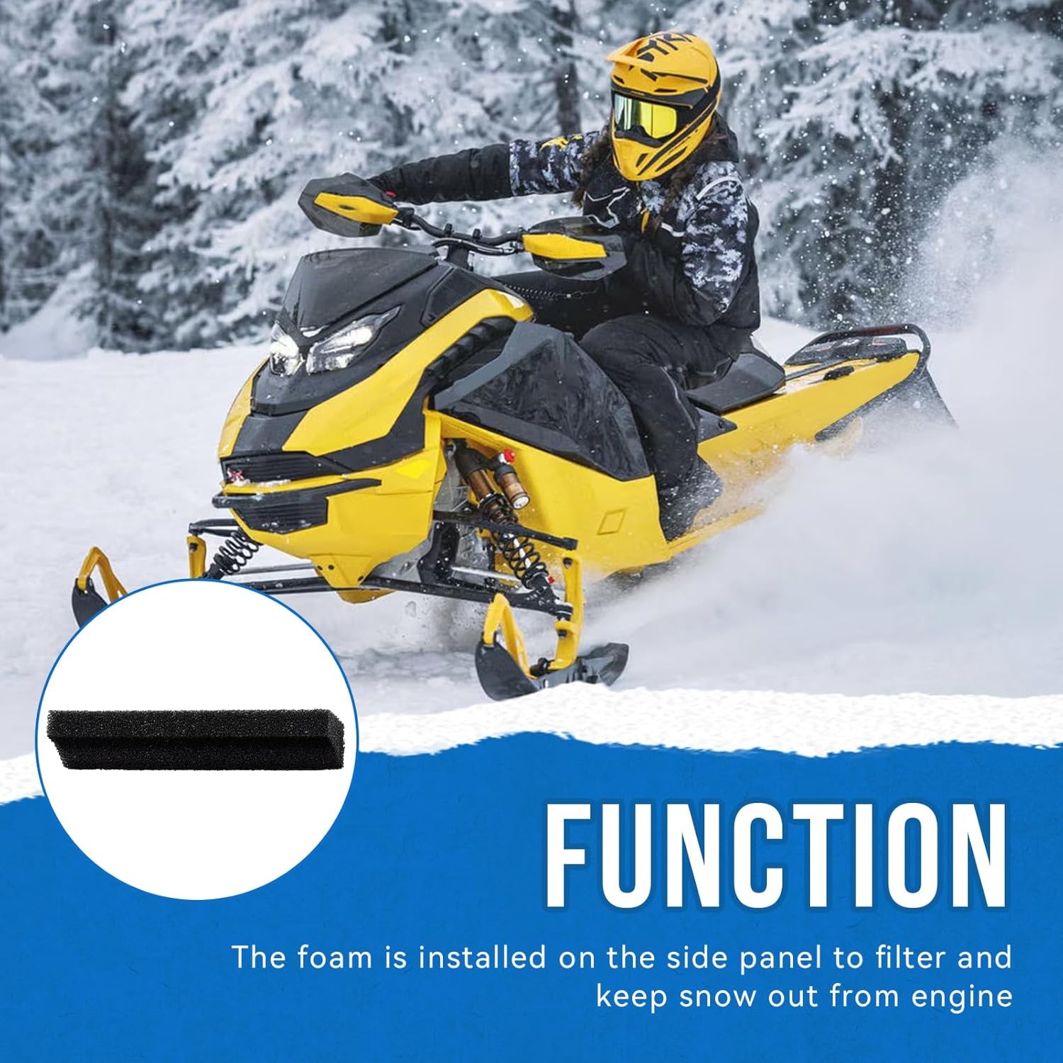 508000394 Air Filter Foam For 2004-07 Ski-Doo MXZ REV 800 600 HO SDI Renegade/X