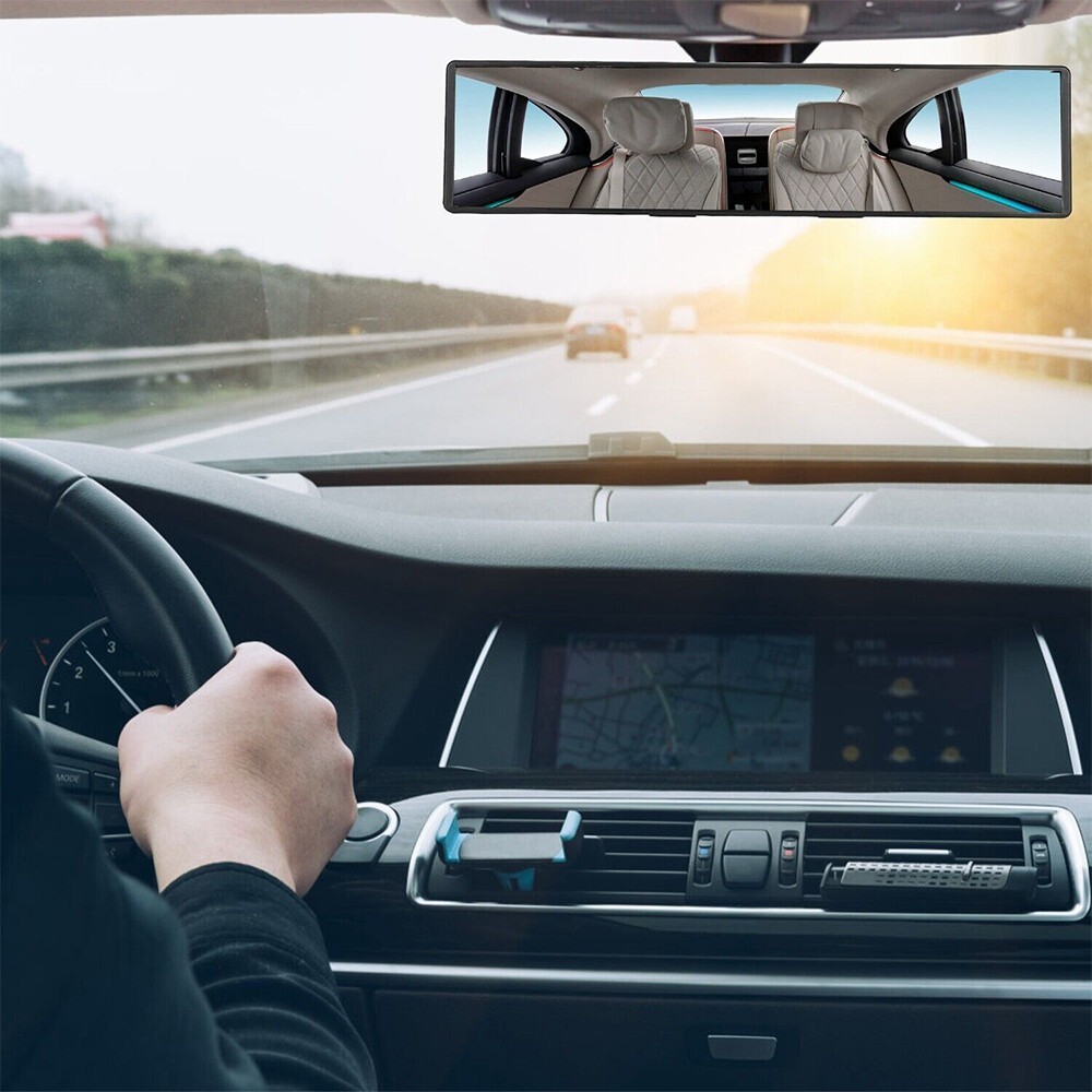 Car Interior Rear View Mirror Clear View Wide Angle Rear View Panoramic Mirror*