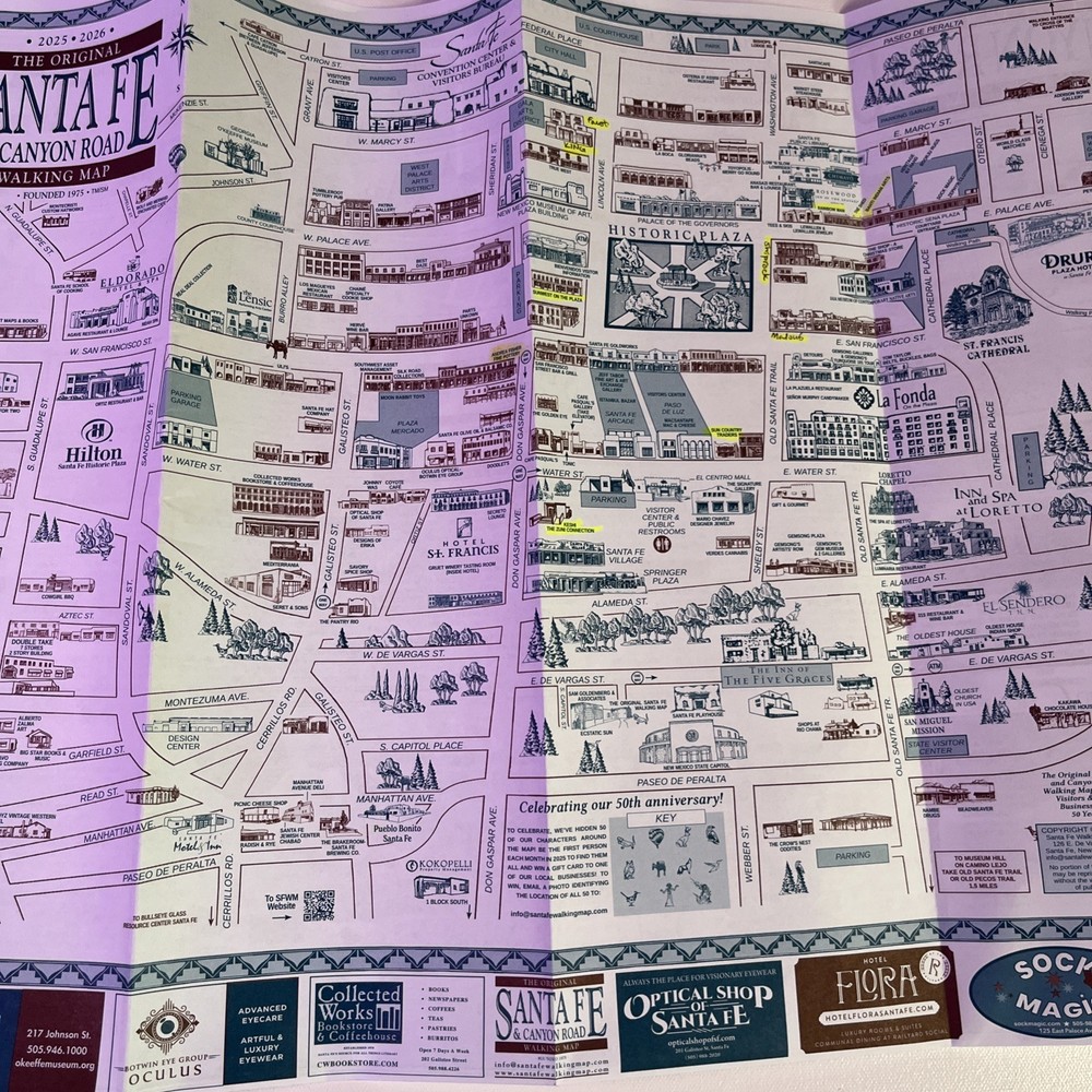 Santa Fe Walking Map 2025-2026