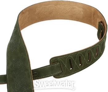 Levy's MS26CK Suede Guitar Strap - Green