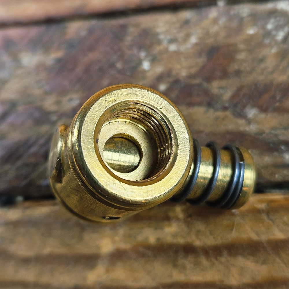 New Powder Horn Flask Push Button Valve Flintlock Muzzleloader CVA Traditions TC