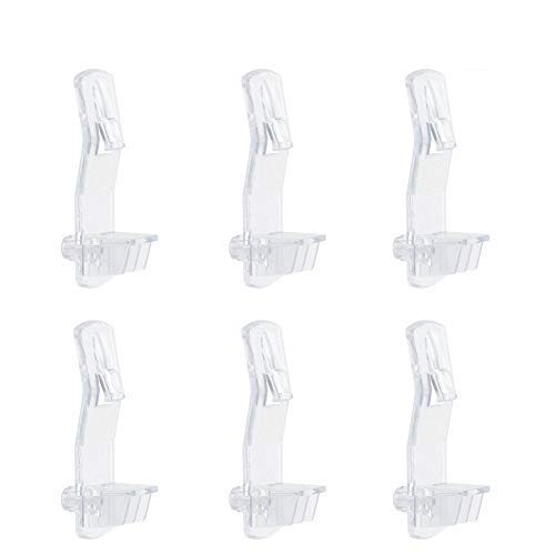 INCREWAY 30 Pack Shelf Support Peg, Clear Plastic Locking Transparent