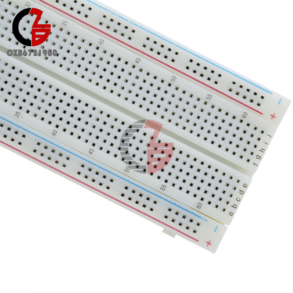 2pcs MB-102 MB102 Breadboard 830 Point Solderless PCB Bread Board Test Develop