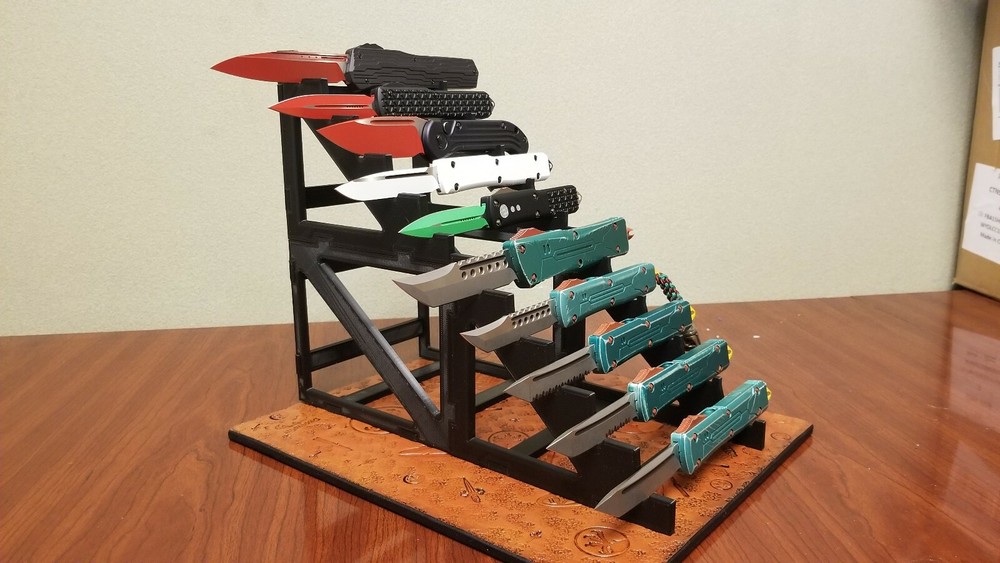10 Knife Display Stand Modular for Microtech And Others